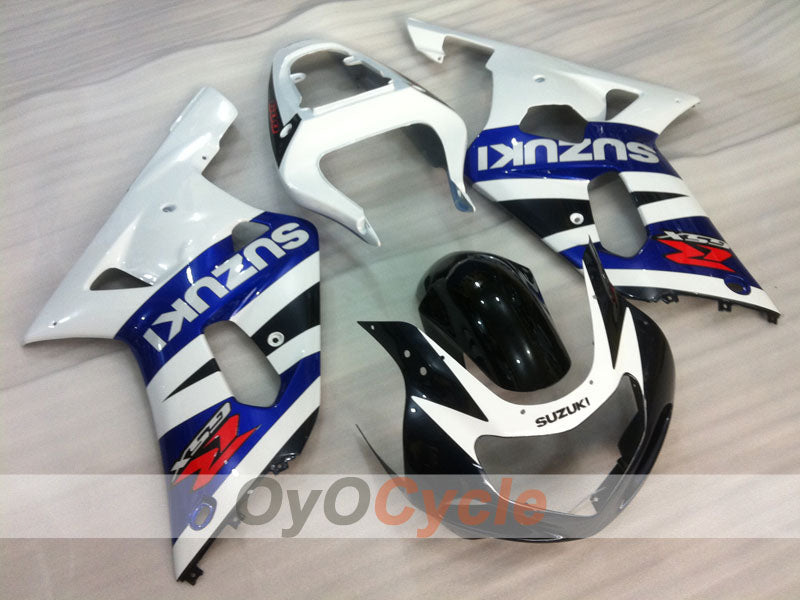 Verkleidungssatz für Einspritzmodelle, GSX R600, 01-03 - Weiß, Schwarz - Factory Style #OYO87901072 Zweitbild