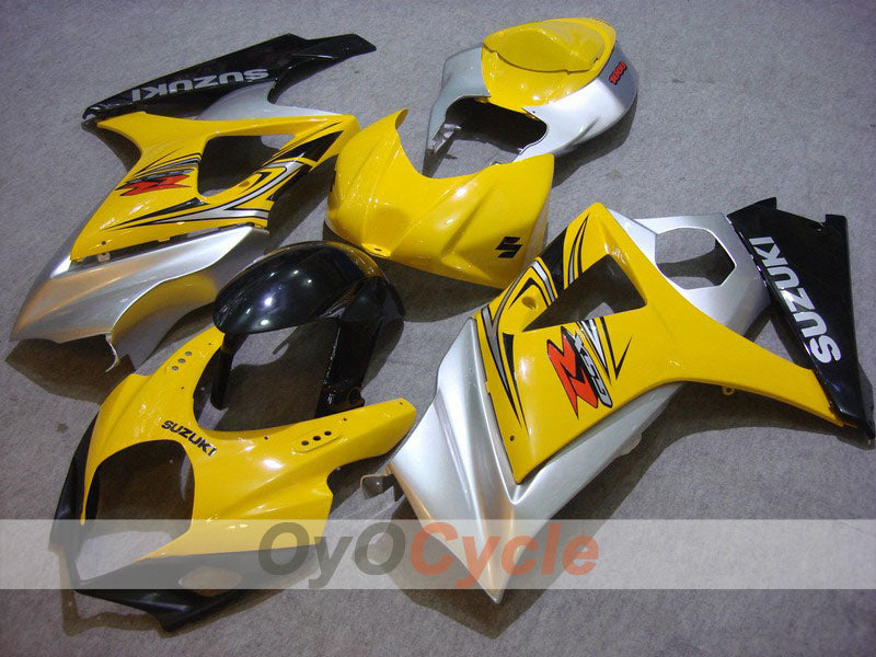 Einspritzverkleidungssatz für GSX R1000, Baujahr 07-08 - Gelb, Schwarz - Werksdesign #OYO87902128 Hauptbild