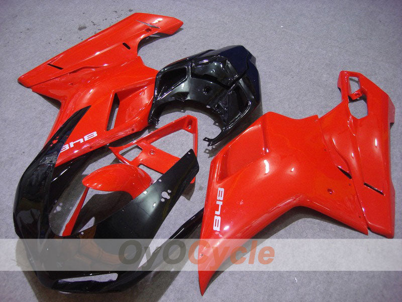 Verkleidungssatz für 08-13 Ducati 848 - Rot, Schwarz - Werksdesign #OYO87902198 Hauptbild