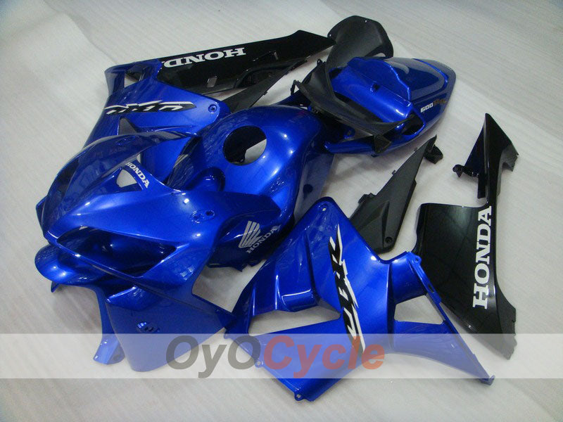 Verkleidungssatz für Einspritzer für 05-06 CBR600RR - Blau, Schwarz - Werksstil #OYO87900296 Hauptbild