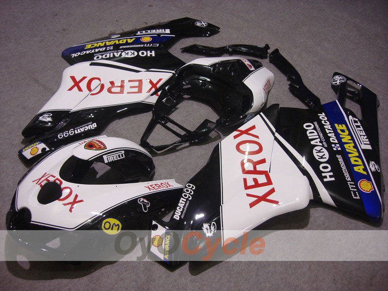 Einspritzverkleidungssatz für Ducati 999 05-06 - Weiß, Schwarz - Xerox #OYO87902386 Hauptbild