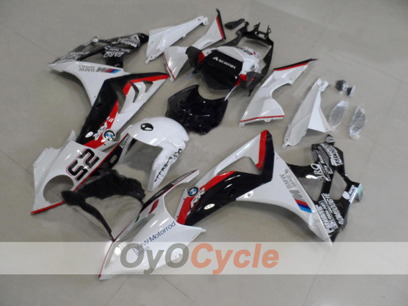 Einspritzverkleidungssatz für 09-14 BMW S1000RR - Weiß, Schwarz - Castrol #OYO87903156 Hauptbild
