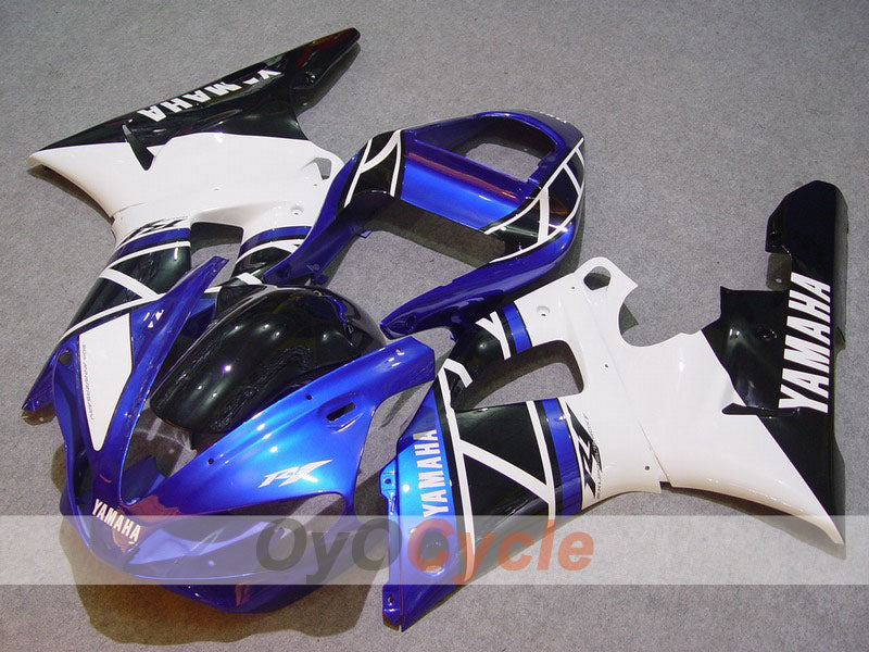 Verkleidungssatz für Einspritzmodelle für YZF-R1 00-01 - Blau, Schwarz - Werksstil #OYO87900781