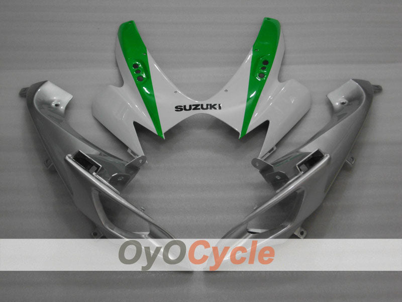 Einspritzverkleidungssatz für 06-07 GSX R600 - Weiß, Silber - Werksdesign #OYO87901521