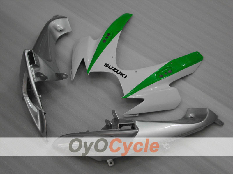 Einspritzverkleidungssatz für 06-07 GSX R600 - Weiß, Silber - Werksdesign #OYO87901521
