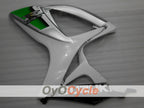 Einspritzverkleidungssatz für 06-07 GSX R600 - Weiß, Silber - Werksdesign #OYO87901521