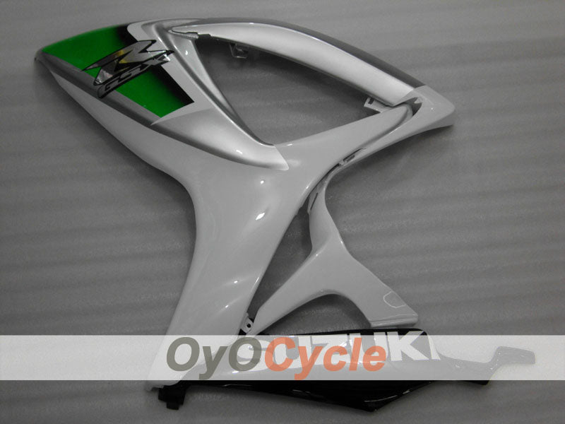 Einspritzverkleidungssatz für 06-07 GSX R600 - Weiß, Silber - Werksdesign #OYO87901521