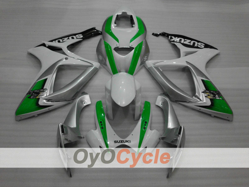 Einspritzverkleidungssatz für 06-07 GSX R600 - Weiß, Silber - Werksdesign #OYO87901521 Zweitbild
