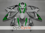 Einspritzverkleidungssatz für 06-07 GSX R600 - Weiß, Silber - Werksdesign #OYO87901521