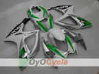 Einspritzverkleidungssatz für 06-07 GSX R600 - Weiß, Silber - Werksdesign #OYO87901521