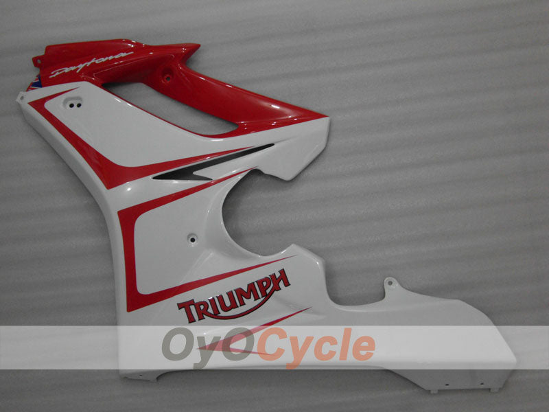 Einspritzverkleidungssatz für Triumph Daytona 675 06-08 - Rot, Weiß - Werksdesign #OYO87903144