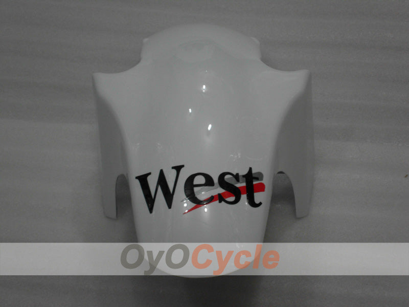 Spritzguss-Verkleidungssatz für 94-97 NINJA ZX-6R - Weiß, Schwarz - West #OYO87902996