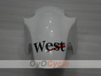 Spritzguss-Verkleidungssatz für 94-97 NINJA ZX-6R - Weiß, Schwarz - West #OYO87902996