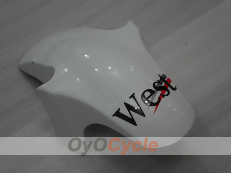 Spritzguss-Verkleidungssatz für 94-97 NINJA ZX-6R - Weiß, Schwarz - West #OYO87902996