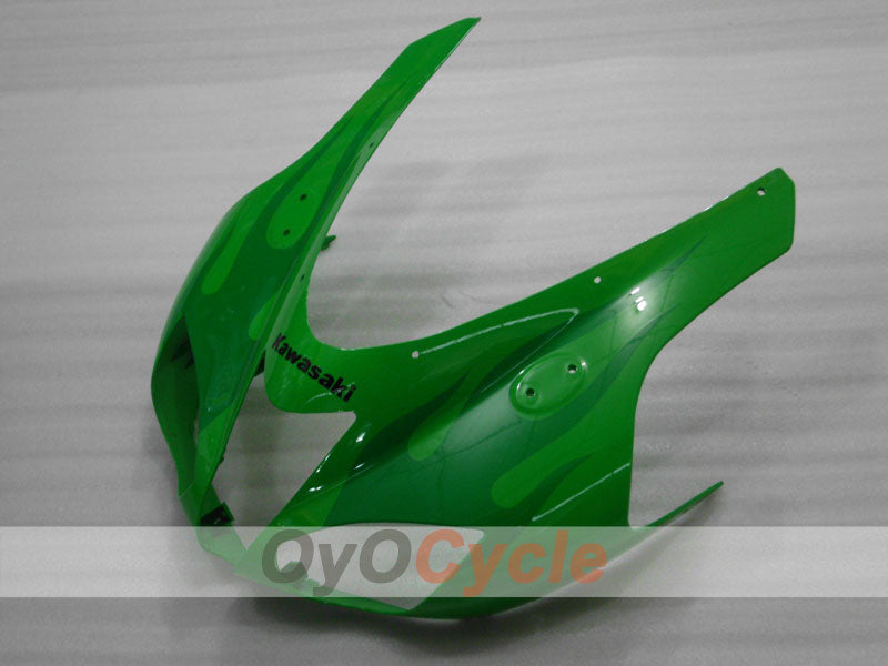 Spritzguss-Verkleidungssatz für 07-08 NINJA ZX-6R - Grün - Flame #OYO87901932