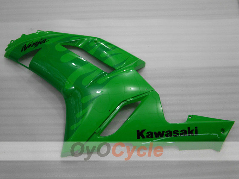Spritzguss-Verkleidungssatz für 07-08 NINJA ZX-6R - Grün - Flame #OYO87901932