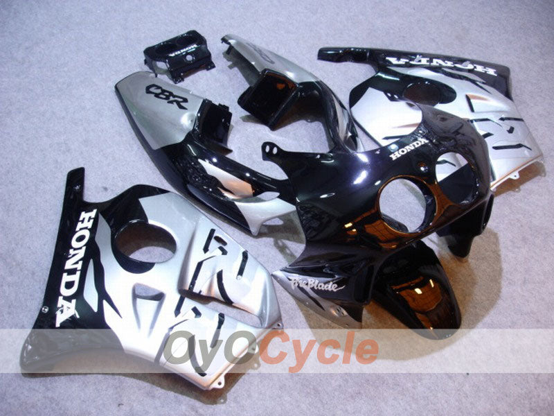 Verkleidungssatz für Einspritzung für 90-94 CBR250RR - Schwarz, Silber - Fireblade #OYO87902925