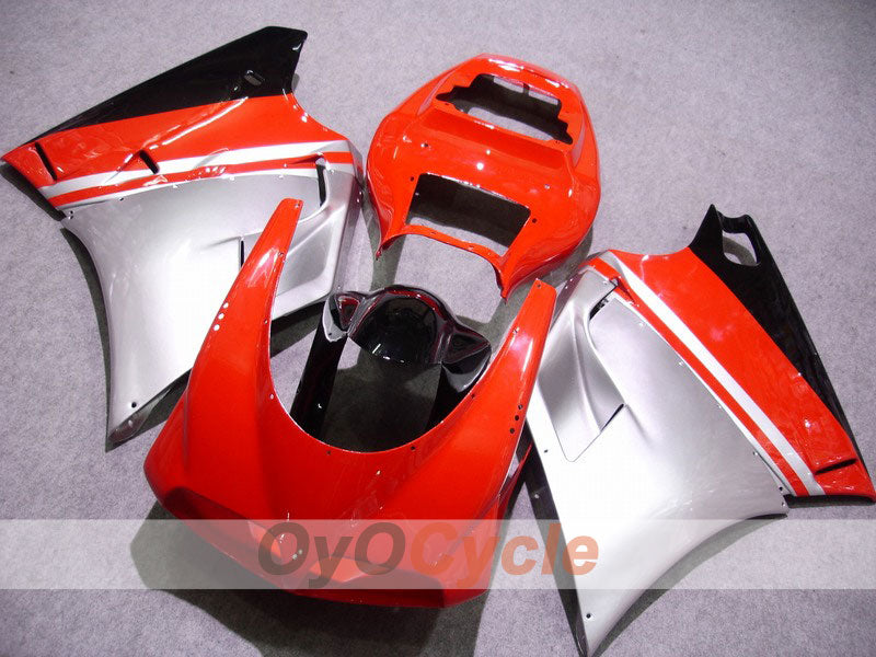 Einspritzverkleidungssatz für Ducati 998, Baujahr 02-04 - Rot, Silber - Werksdesign #OYO87902278 Hauptbild