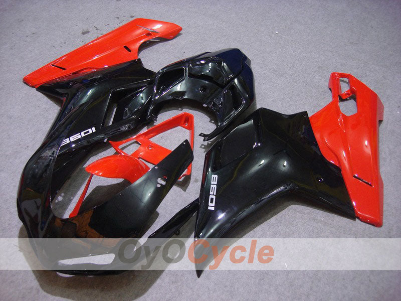 Einspritz-Verkleidungssatz für Ducati 1098, Baujahr 07-09 - Rot, Schwarz - Werksdesign #OYO87902319 Hauptbild