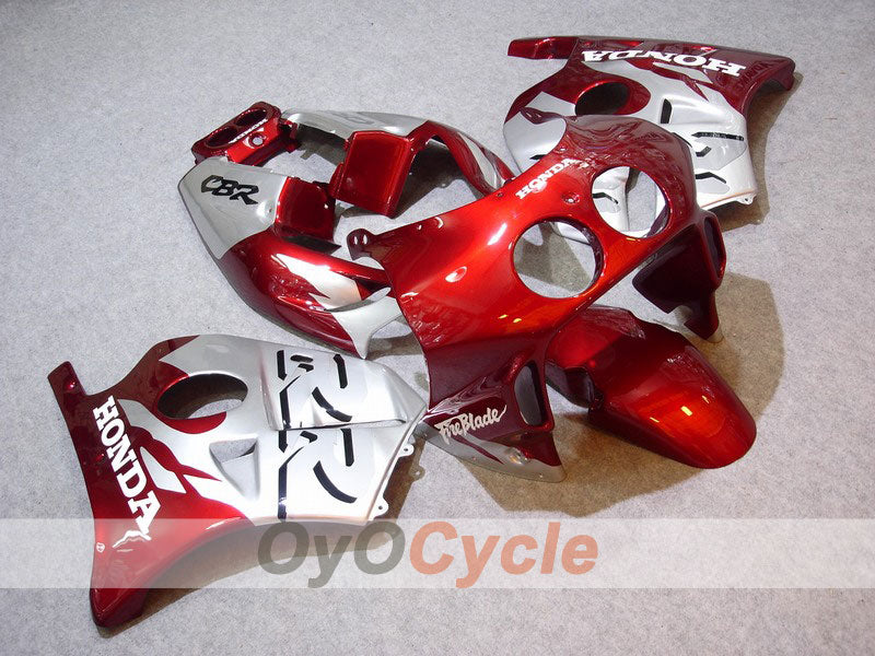 Verkleidungssatz für Einspritzung für 90-94 CBR250RR - Rot, Silber - Fireblade #OYO87902927 Hauptbild