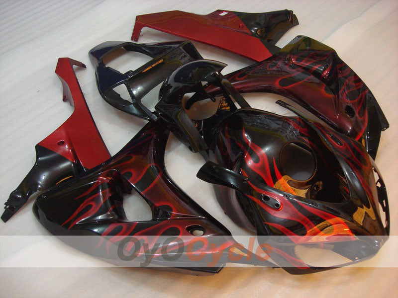 Einspritzverkleidungssatz für CBR1000RR 06-07 - Rot, Schwarz - Flamme #OYO87900593 Hauptbild