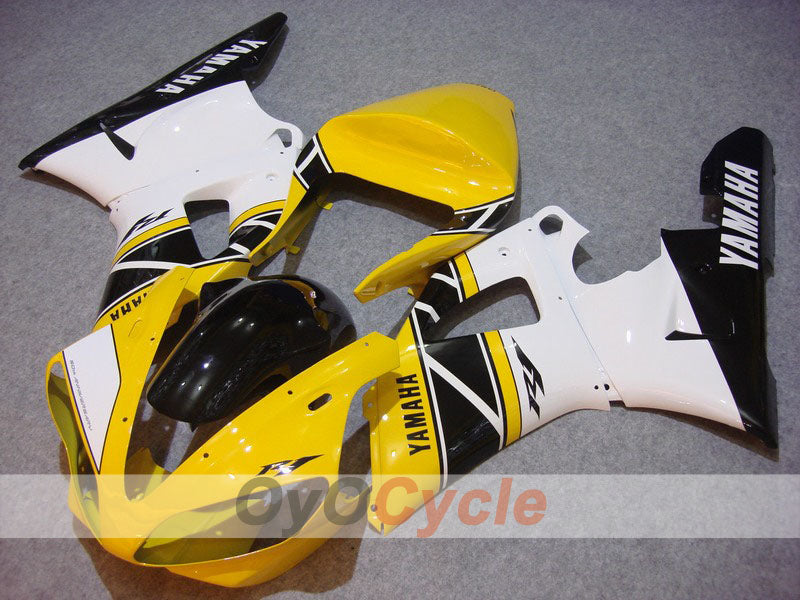Verkleidungssatz für Einspritzmodelle für YZF-R1 00-01 - Gelb, Weiß - Werksstil #OYO87900782 Hauptbild