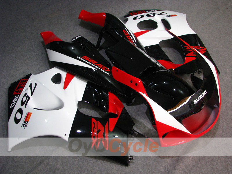 Verkleidungssatz für Suzuki GSXR750 96-99 - Rot, Schwarz - Werksdesign #OYO87903012