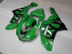 Spritzguss-Verkleidungssatz für 07-08 NINJA ZX-6R - Grün, Schwarz - Flame #OYO87901931