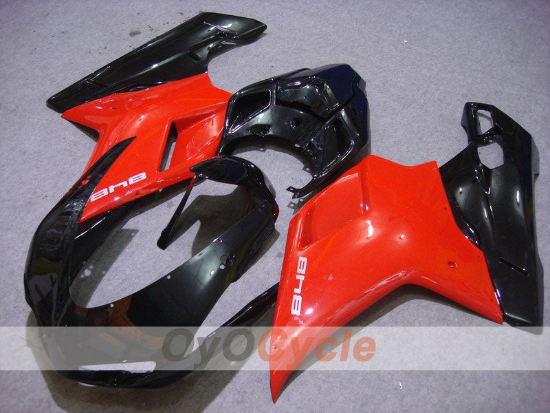Einspritzverkleidungs-Kit für Ducati 848, Baujahr 08-13 - Rot, Schwarz - Werksstil #OYO87902204 Hauptbild