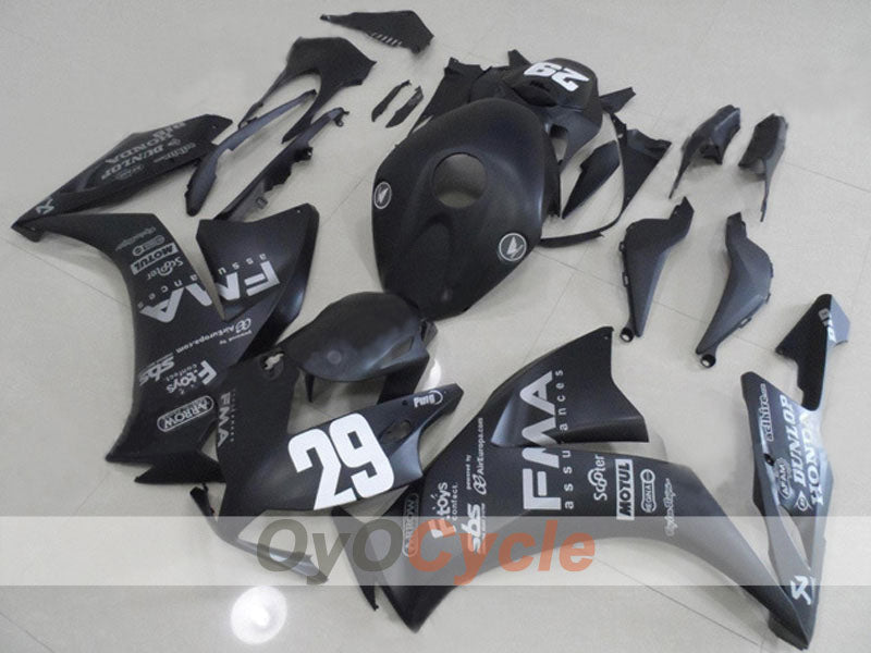 Einspritzverkleidungssatz für 12-16 CBR1000RR - Schwarz, Matt - DUNLOP, MOTUL #OYO87903330 Hauptbild