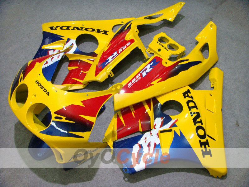 Spritzguss-Verkleidungssatz für 90-94 CBR250RR - Rot, Gelb - Fireblade #OYO87902929