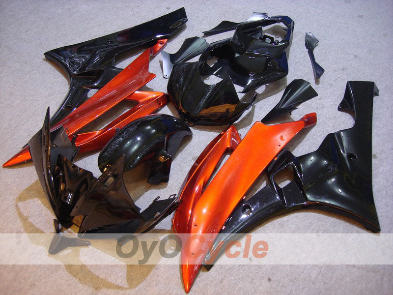 Einspritzverkleidungssatz für YZF-R6 06-07 - Orange, Schwarz - Werksstil #OYO87900949 Hauptbild