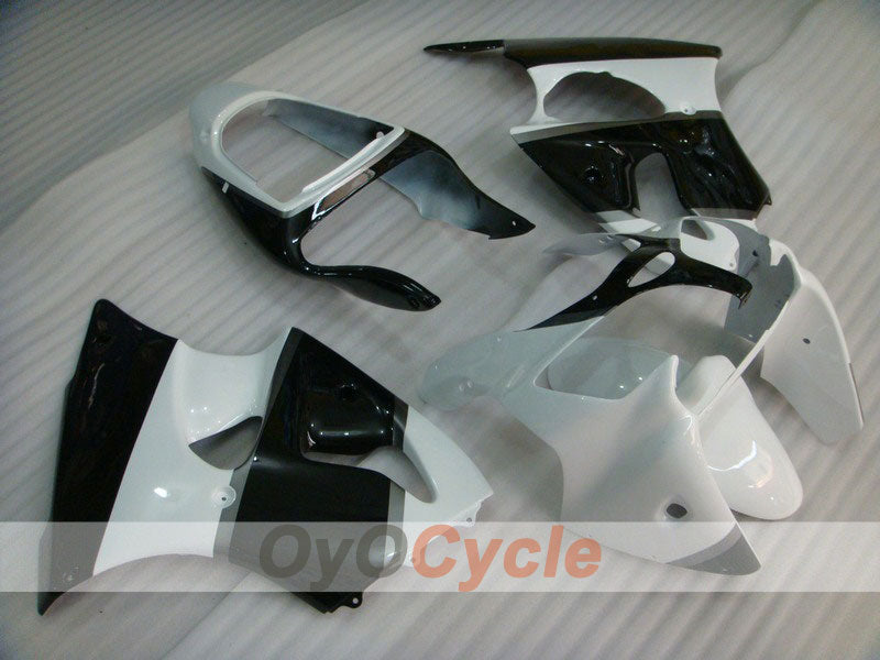 Einspritzverkleidungssatz für NINJA ZX-6R 00-02 - Weiß, Schwarz - Werksstil #OYO87901699 Hauptbild