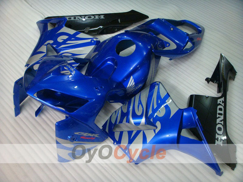 Verkleidungssatz für Einspritzer für 05-06 CBR600RR - Blau, Schwarz - Werksstil #OYO87900300