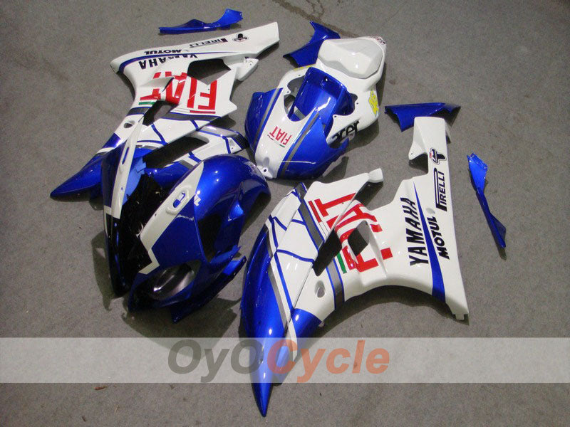 Einspritzverkleidungs-Kit für YZF-R6 06-07 - Blau, Weiß - FIAT, MOTUL #OYO87900935 Hauptbild
