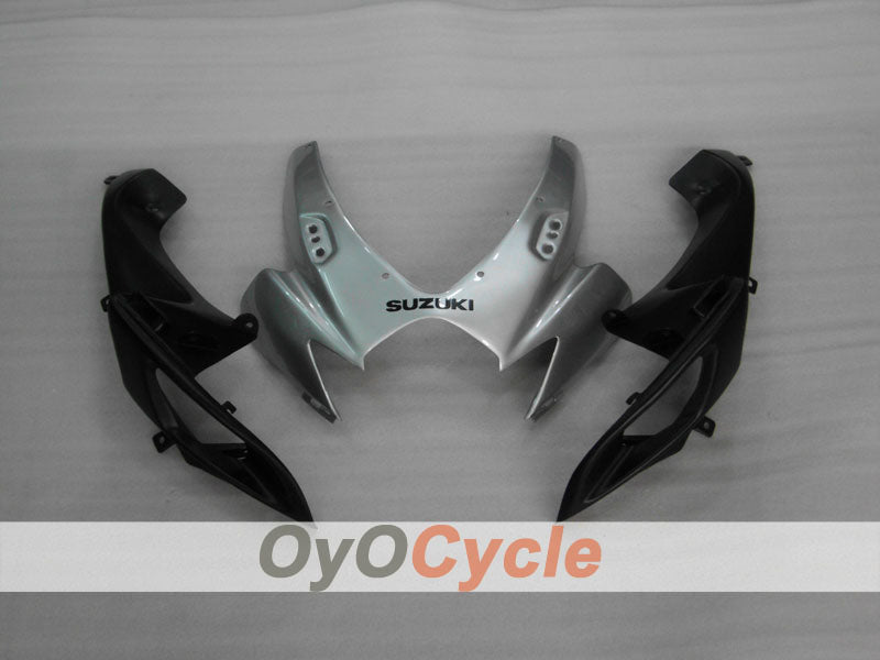 Einspritzverkleidungssatz für 06-07 GSX R600 - Weiß, Silber - Werksdesign #OYO87901523