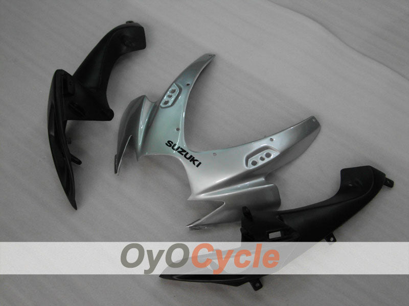Einspritzverkleidungssatz für 06-07 GSX R600 - Weiß, Silber - Werksdesign #OYO87901523