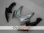 Einspritzverkleidungssatz für 06-07 GSX R600 - Weiß, Silber - Werksdesign #OYO87901523