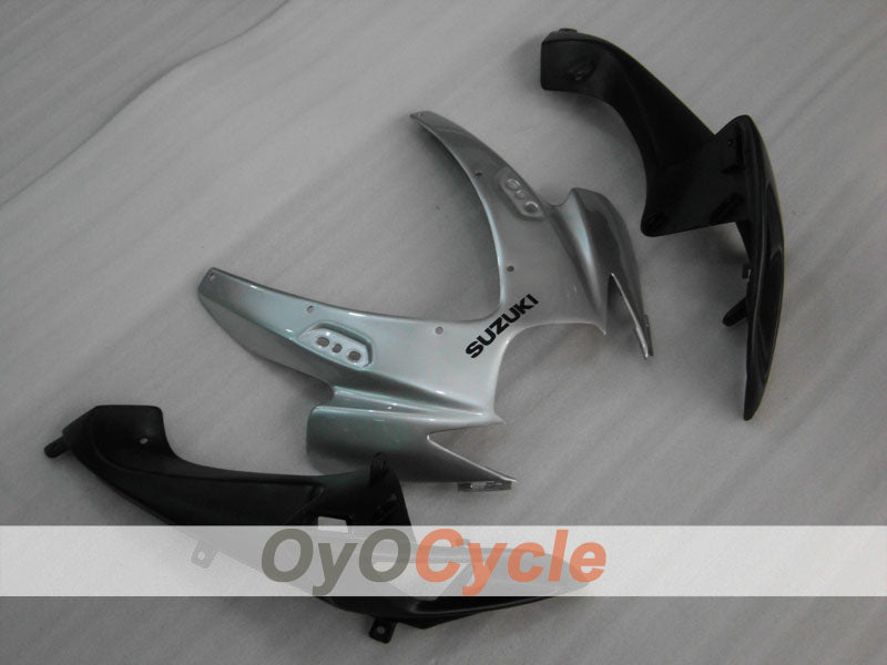 Einspritzverkleidungssatz für 06-07 GSX R600 - Weiß, Silber - Werksdesign #OYO87901523