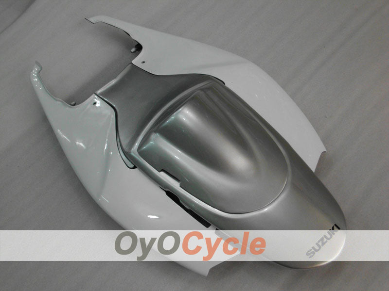 Einspritzverkleidungssatz für 06-07 GSX R600 - Weiß, Silber - Werksdesign #OYO87901523