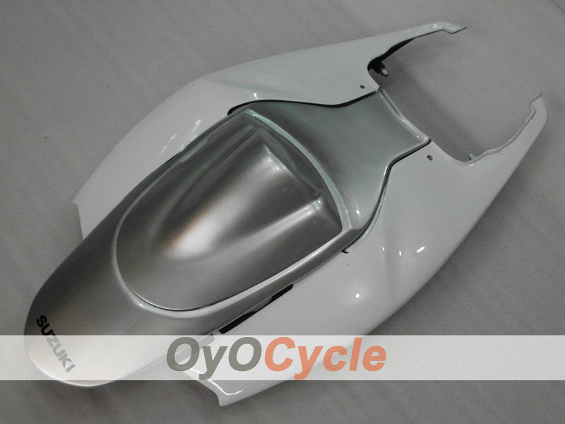 Einspritzverkleidungssatz für 06-07 GSX R600 - Weiß, Silber - Werksdesign #OYO87901523