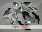 Einspritzverkleidungssatz für 06-07 GSX R600 - Weiß, Silber - Werksdesign #OYO87901523