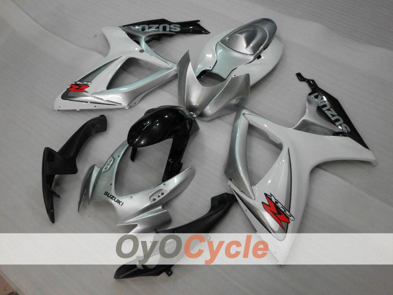 Einspritzverkleidungssatz für GSX R750 06-07 - Weiß, Silber - Werksstil #OYO87901312 Zweitbild