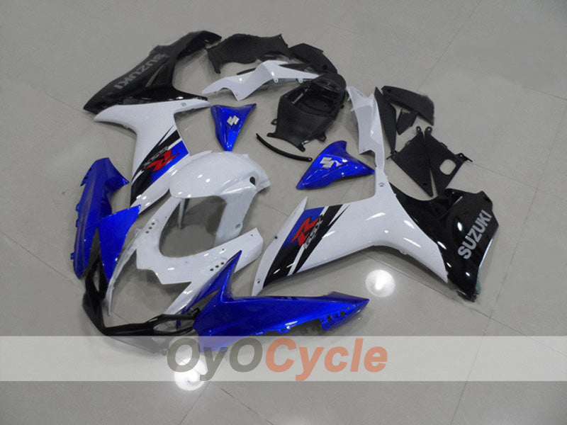Einspritzverkleidungsset für GSX R600 11-26 - Weiß, Schwarz - Werksstil #OYO87903230 Hauptbild