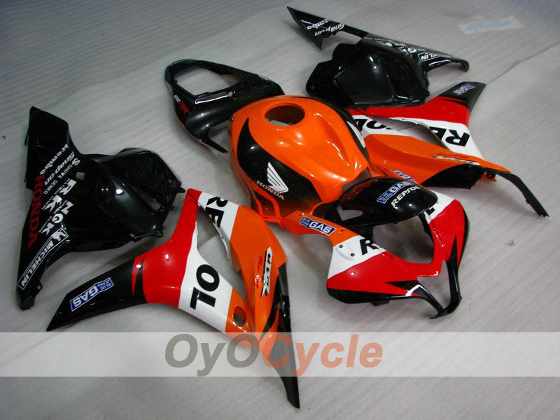 Einspritz-Verkleidungskit für CBR600RR 09-12 - Orange, Schwarz - Repsol #OYO87900460 Hauptbild