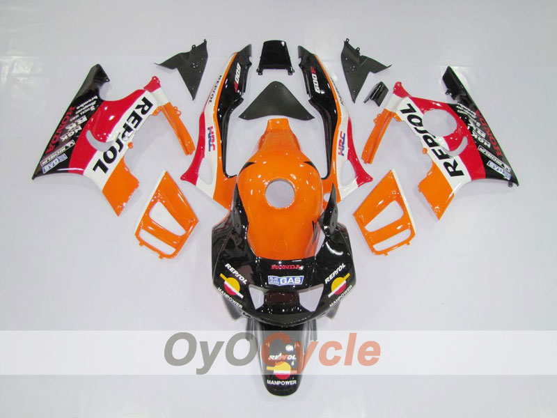 Einspritzverkleidungssatz für 97-98 CBR600F3 - Orange, Schwarz - MICHELIN, Repsol #OYO87902856 Hauptbild