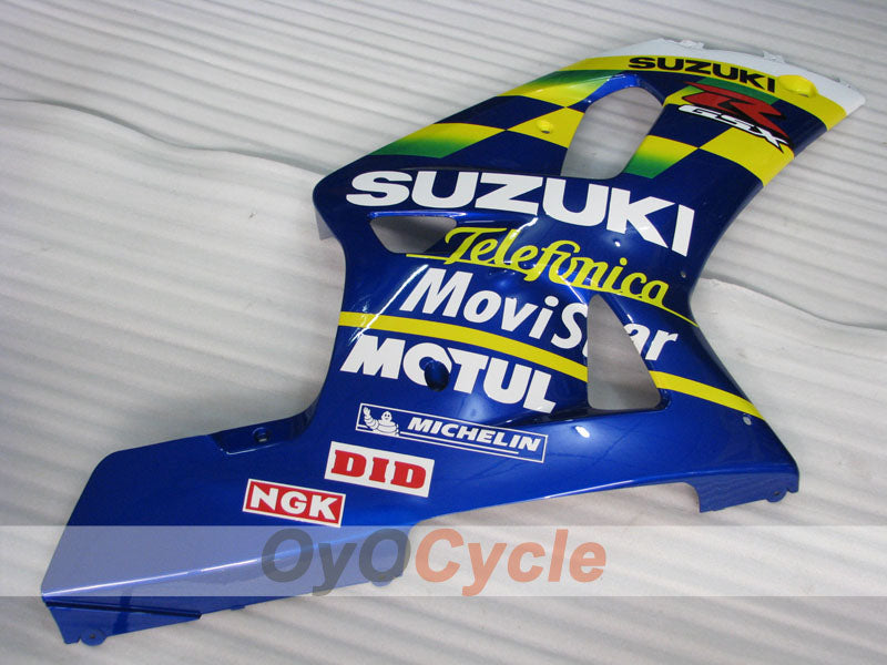 Verkleidungssatz für 01-03 GSX R600, Spritzguss - Blau - MOTUL #OYO87905083