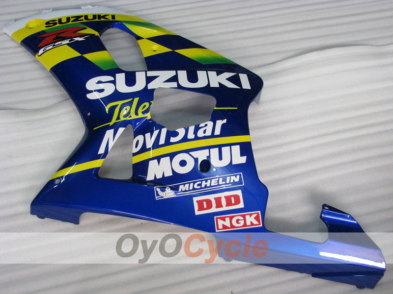 Verkleidungssatz für 01-03 GSX R600, Spritzguss - Blau - MOTUL #OYO87905083