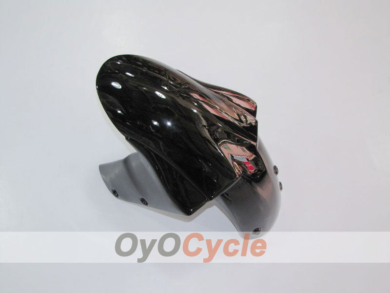 Einspritz-Verkleidungssatz für 04-05 NINJA ZX-10R - Schwarz, Silber - Flame #OYO87902819