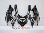 Einspritz-Verkleidungssatz für 04-05 NINJA ZX-10R - Schwarz, Silber - Flame #OYO87902819